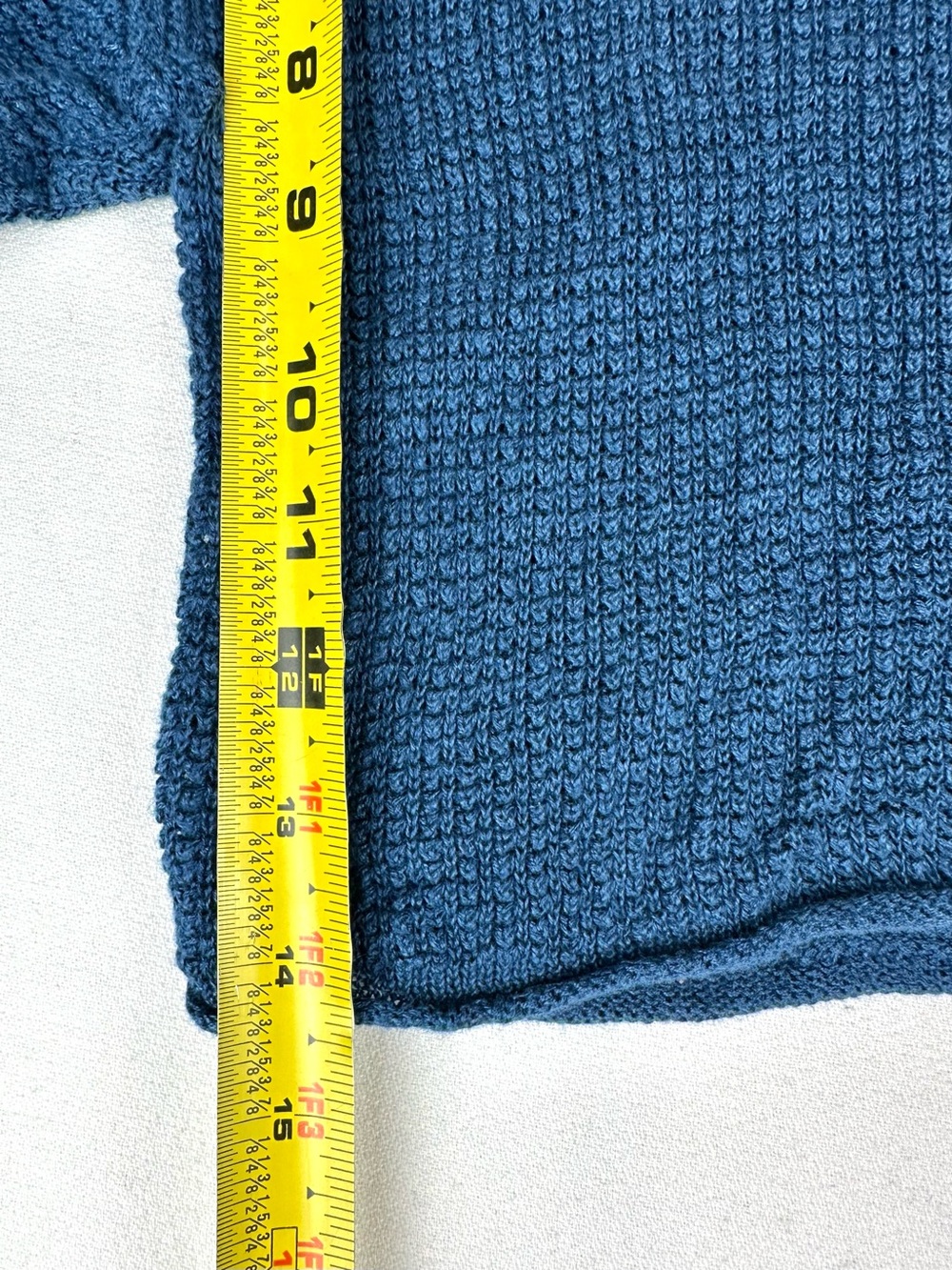 Onia Cropped Waffle Crewneck Pullover Sweater Linen Lightweight - Picture 10 of 10